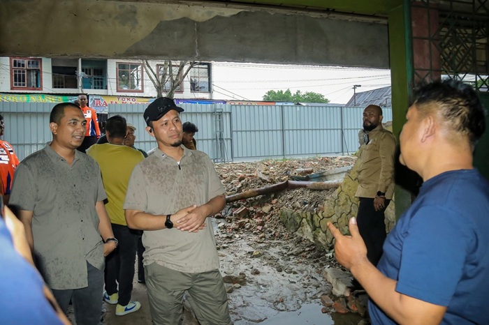 Tinjau Pembangunan Pasar Bawah, Wako Agung Ingin Pastikan Selesai Sesuai Target
